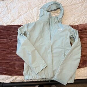 The North Face Sky Blue rain Jacket